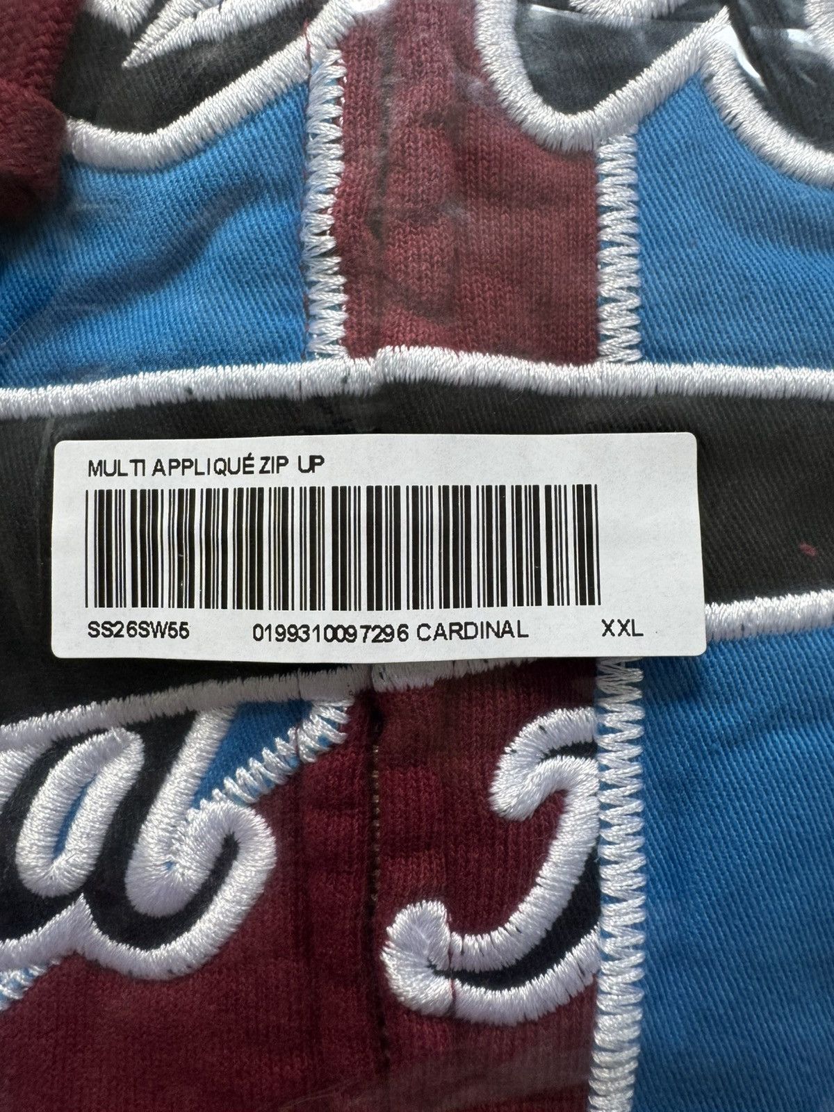 Supreme Warriors Appliqué Zip Up Hooded Sweatshirt Cardinal Red Size US XXL / EU 58 / 5 - 21 Thumbnail