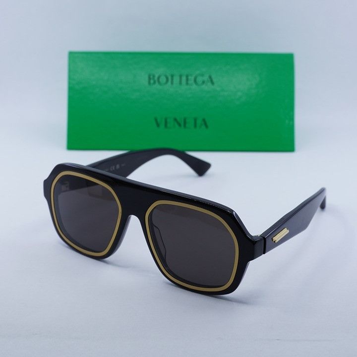 Bottega Veneta Bottega Veneta BV1083SA 001 Sunglasses Black/Gold