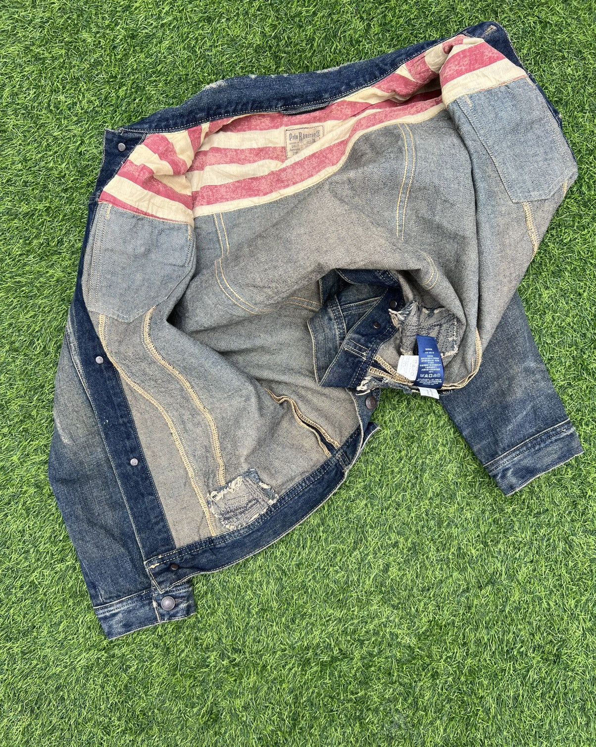 Polo Ralph Lauren Polo Ralph Lauren Distressed American 🇺🇸 Denim Trucker Jacket Size US M / EU 48-50 / 2 - 10 Thumbnail