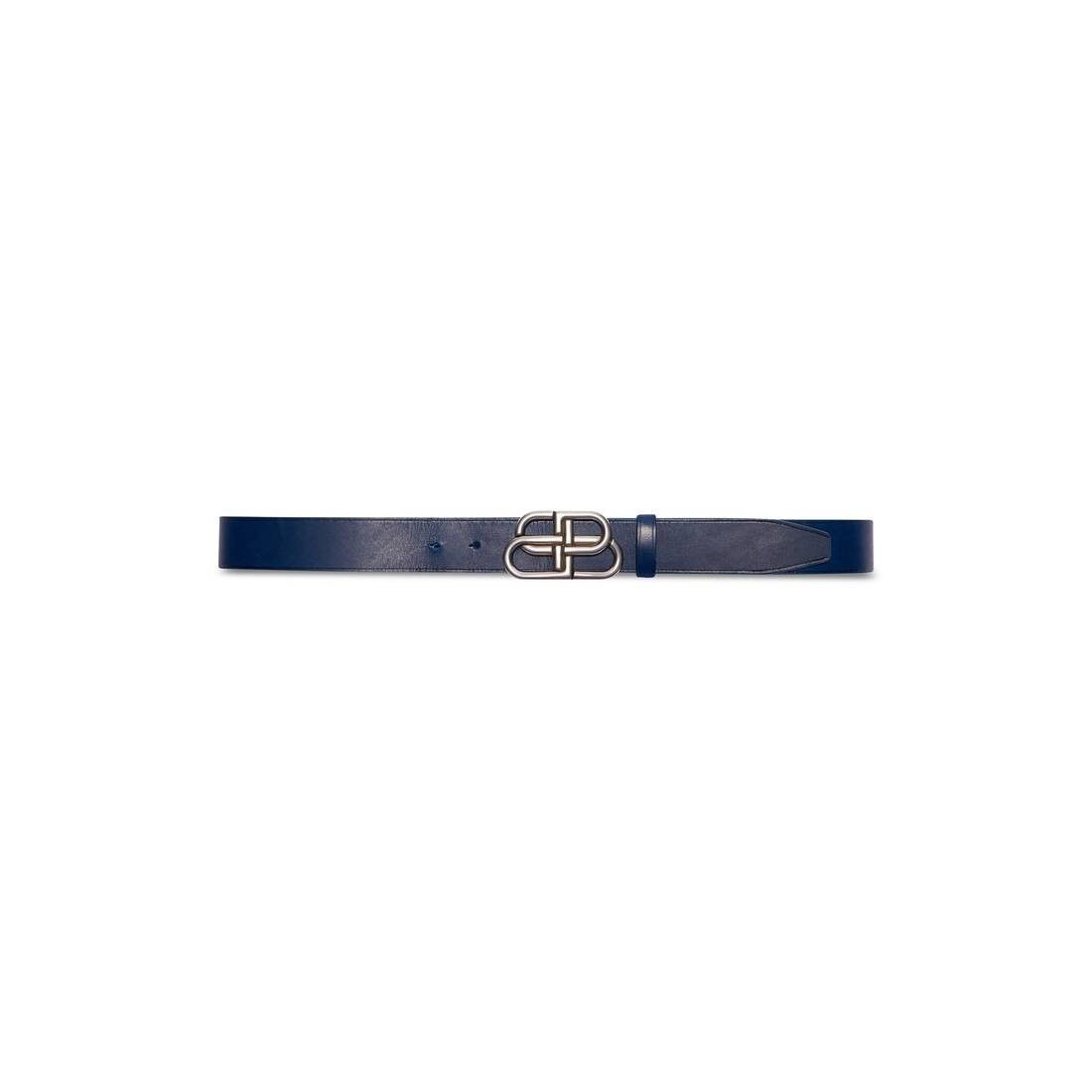 Balenciaga o1bcso1str0425 Size: 60 / BB Large Belt in Dark Blue Size 26 - 1 Thumbnail