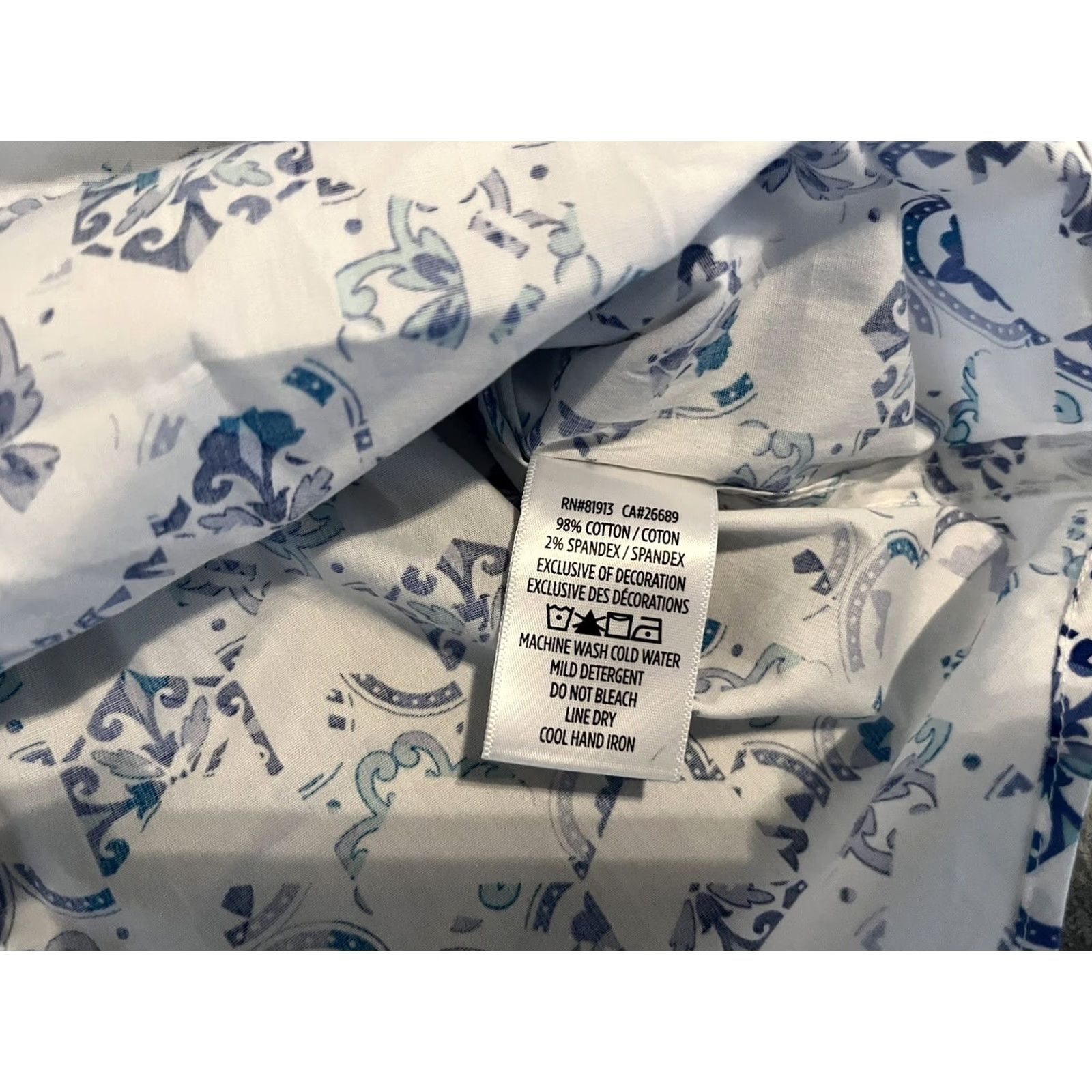 Robert Graham Robert Graham Shirt Mens Long Sleeve Button-Up NWT White Cotton Blend Paisley M Size US M / EU 48-50 / 2 - 6 Thumbnail