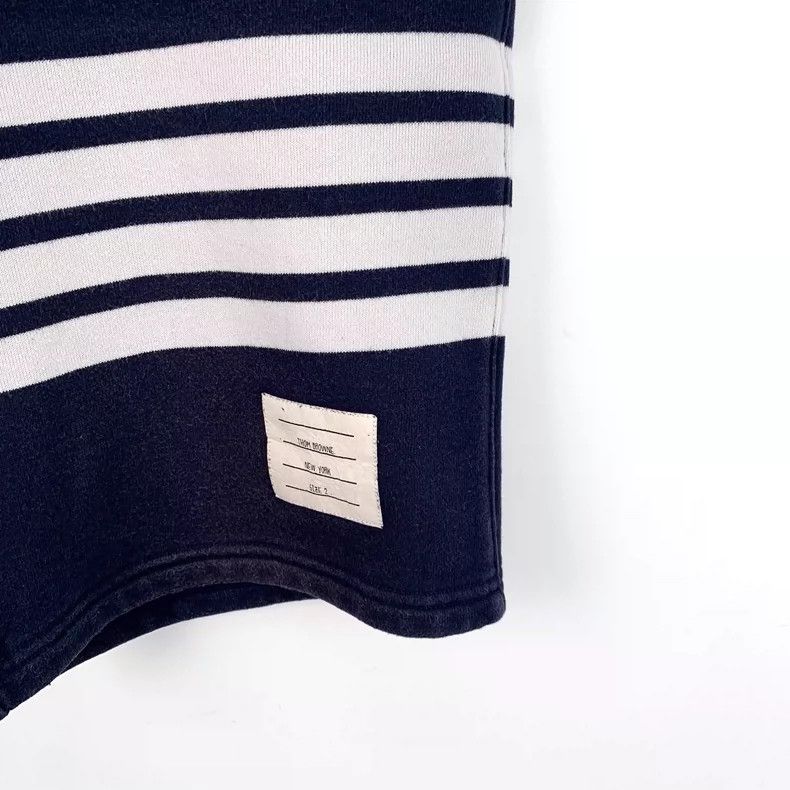 Thom Browne Thom browne Size 2 Dark blue classic four-bar cotton draws Size US 33 - 4 Thumbnail