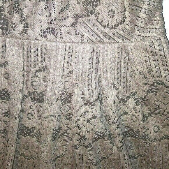 Free People FREE PEOPLE Rocco Lace overlay Dress Sz 0 Taupe sleeveless K Size XS / US 0-2 / IT 36-38 - 5 Thumbnail