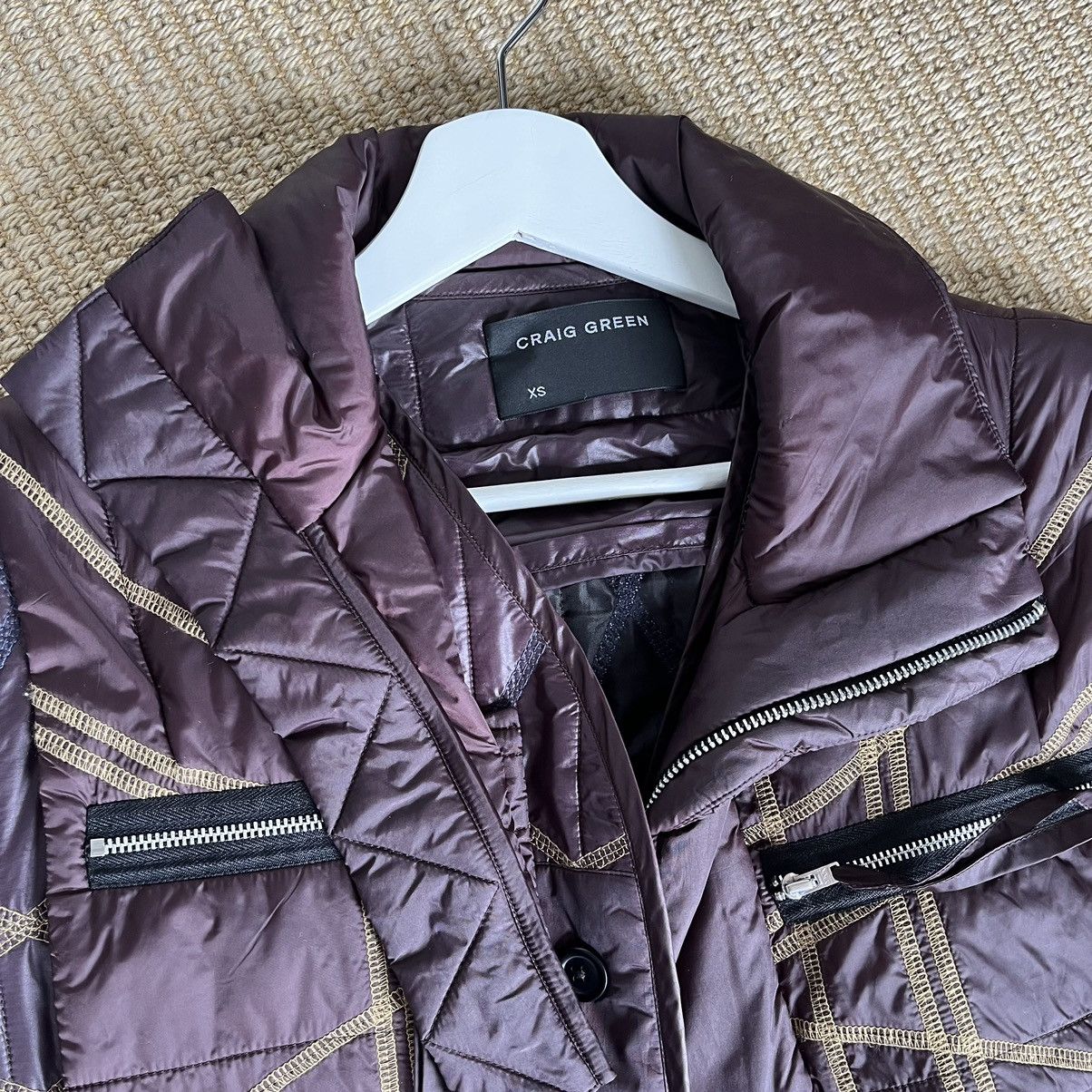 Craig Green Craig Green Embroidered Quilted jacket w Removable collar Size US XS / EU 42 / 0 - 2 Thumbnail