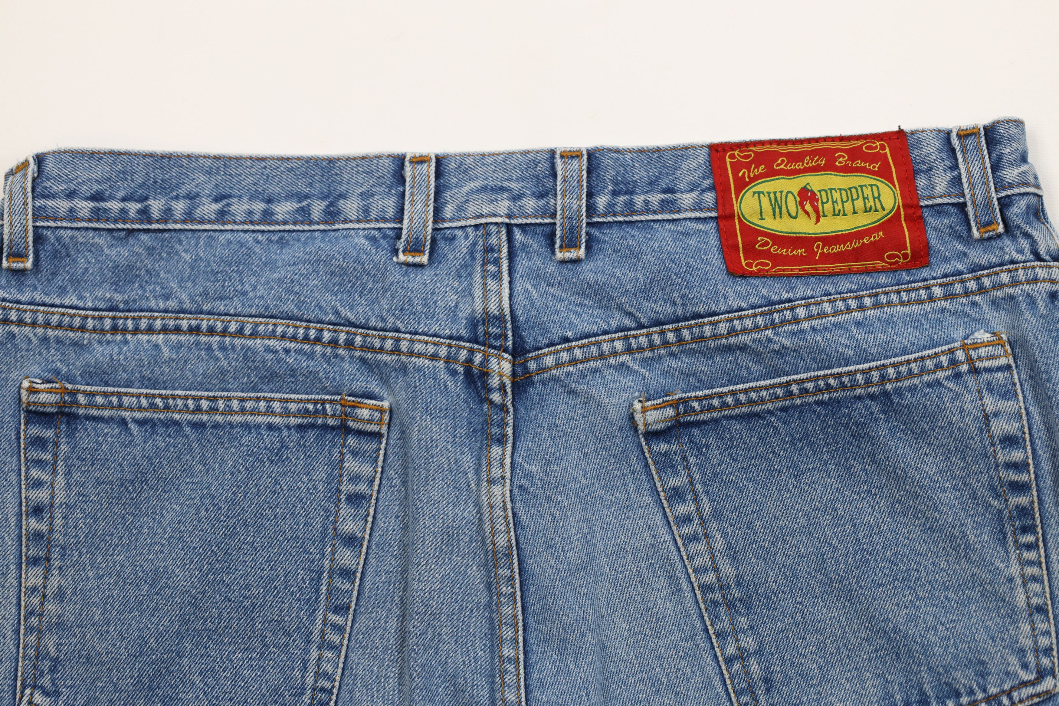 Vintage Vintage 90s Streetwear Above Knee Denim Jean Shorts Jorts Size US 36 / EU 52 - 9 Thumbnail