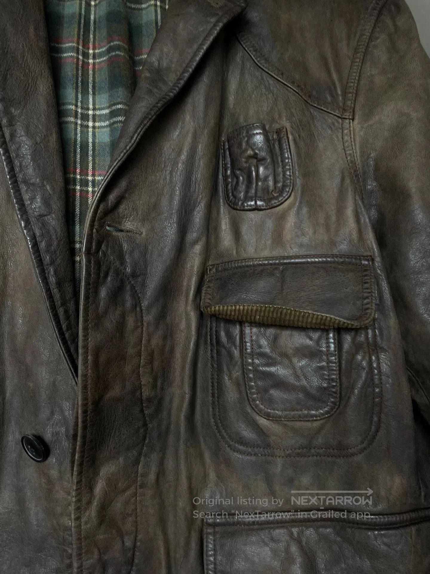 Polo Ralph Lauren Ralph Lauren Long Vintage Leather Coat. Size US XXL / EU 58 / 5 - 4 Thumbnail