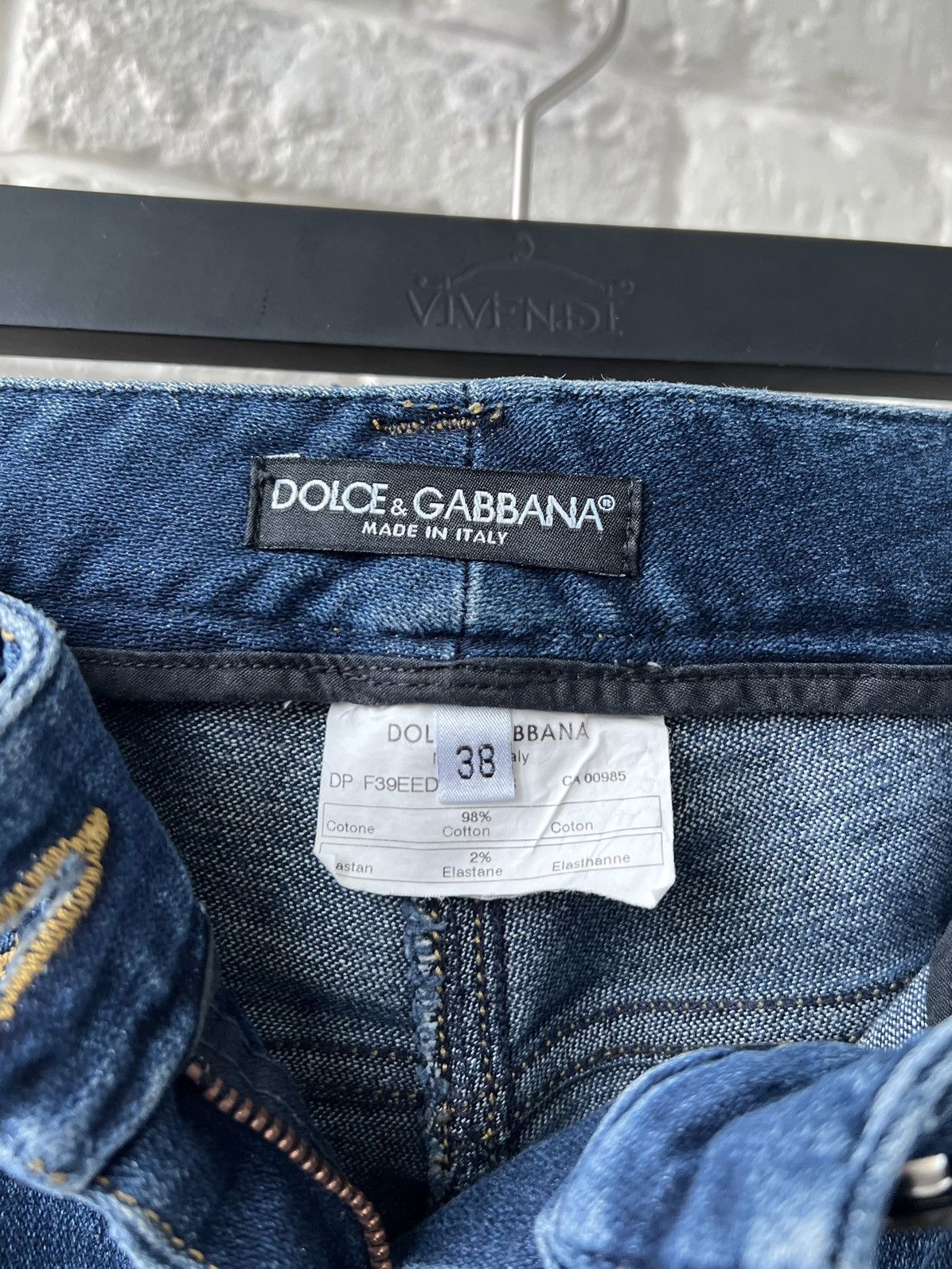 Dolce & Gabbana Dolce & Gabbana D&G Logo Denim Blue Jeans Size 26" / US 2 / IT 38 - 9 Thumbnail
