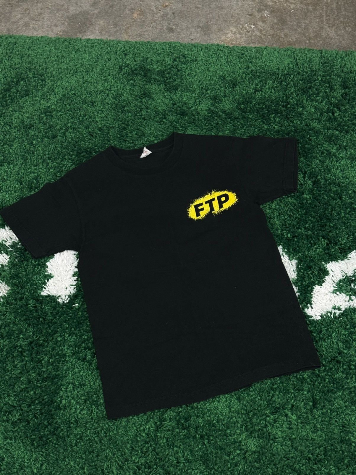 Fuck The Population Fuck The Population Splatter Yellow Black Paint Logo Tee FTP Size US S / EU 44-46 / 1 - 3 Thumbnail