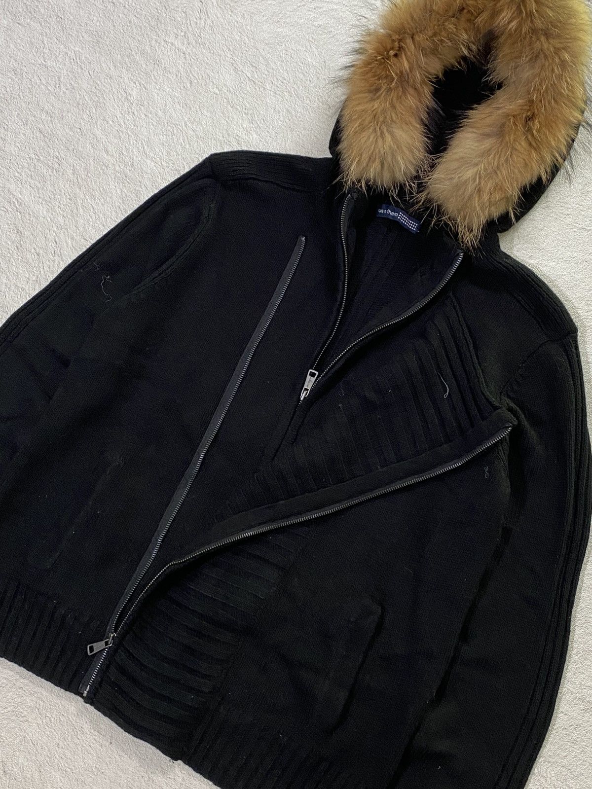 If Six Was Nine RARE❤️‍🔥 Us N Them fur Knit Hoodie Size US L / EU 52-54 / 3 - 4 Thumbnail