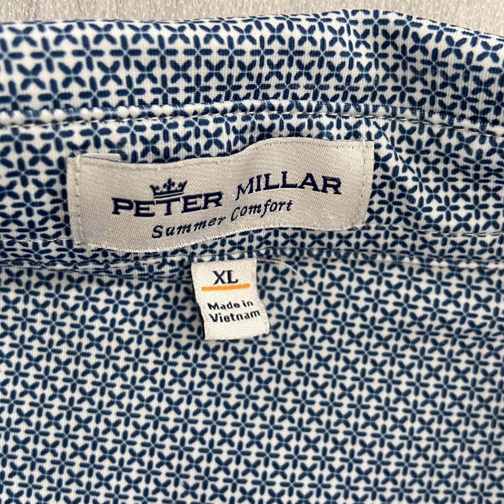 Peter Millar Peter Millar Shirt Adult Extra Large Blue Polo Summer Comfort TFC Golf Mens XL Size US XL / EU 56 / 4 - 7 Thumbnail