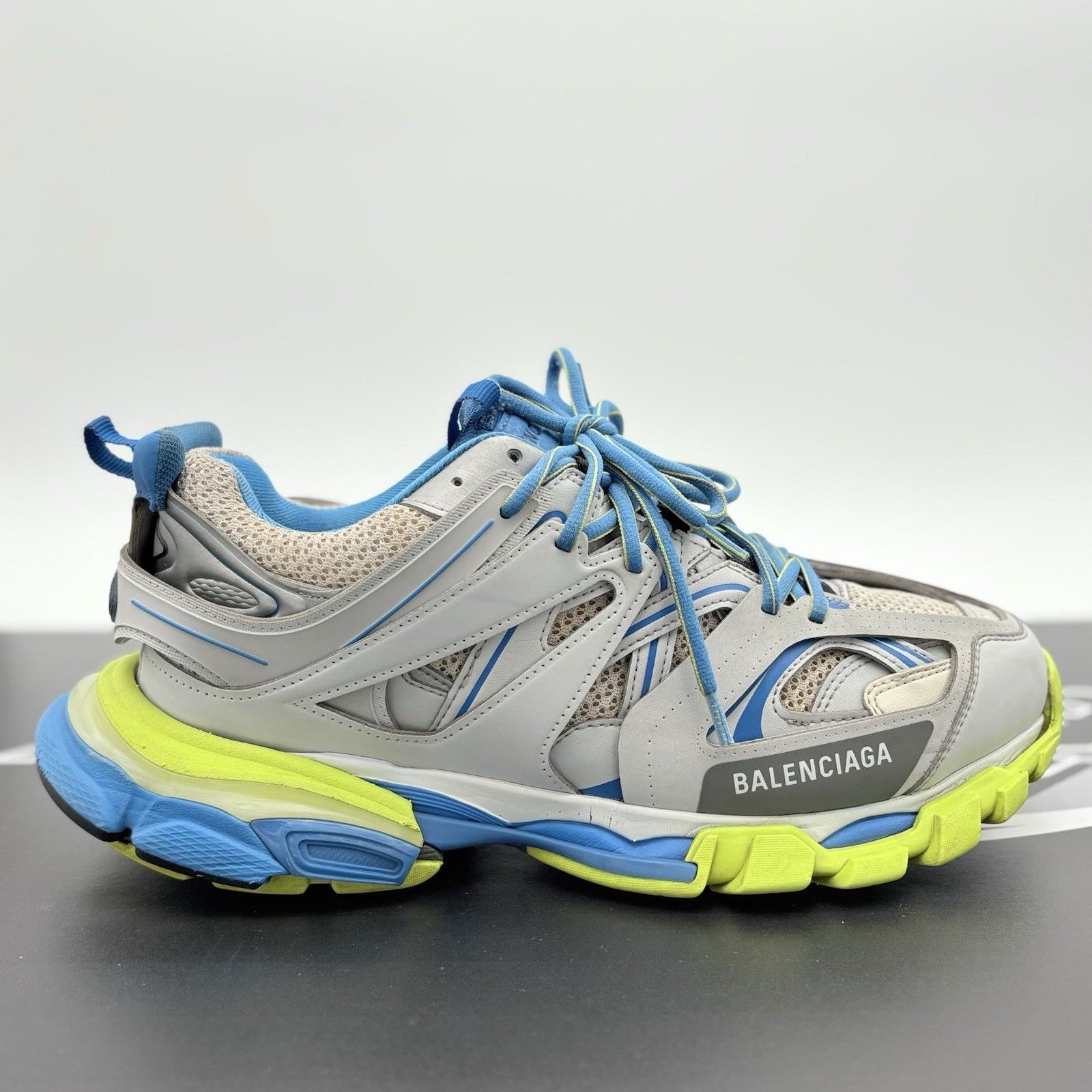 Balenciaga Balenciaga Track Sneaker ' Grey Blue ' | GOOD CONDITION! Size US 10 / EU 43 - 2 Thumbnail