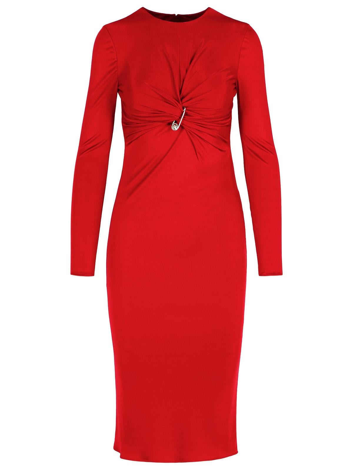 Versace VERSACE 'Medusa' Red Viscose Dress Size S / US 4 / IT 40 - 1 Thumbnail