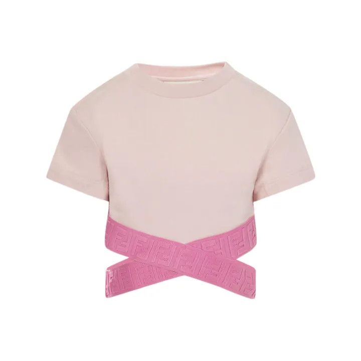 Fendi Fendi Pink Logo Short Sleeve T-Shirt 0079 Size US M / EU 48-50 / 2 - 1 Thumbnail