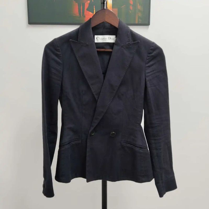 Dior Dior Dark Blue Women's Jacket 0089 Size S / US 4 / IT 40 - 1 Thumbnail