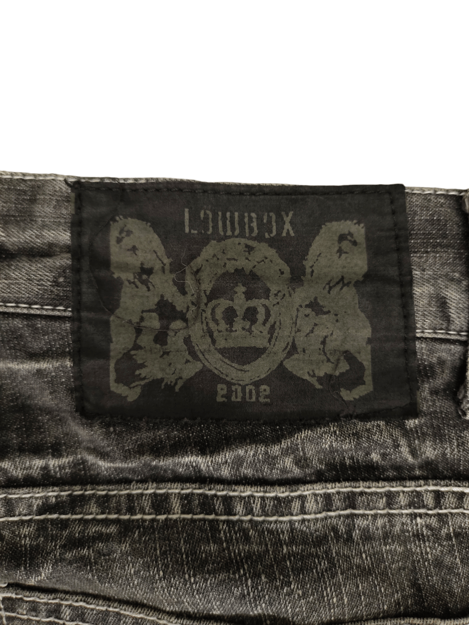 LOWBOX Lowbox Japan Clawmark Distress Faded Patchwork Jeans Y2k Size US 34 / EU 50 - 16 Thumbnail