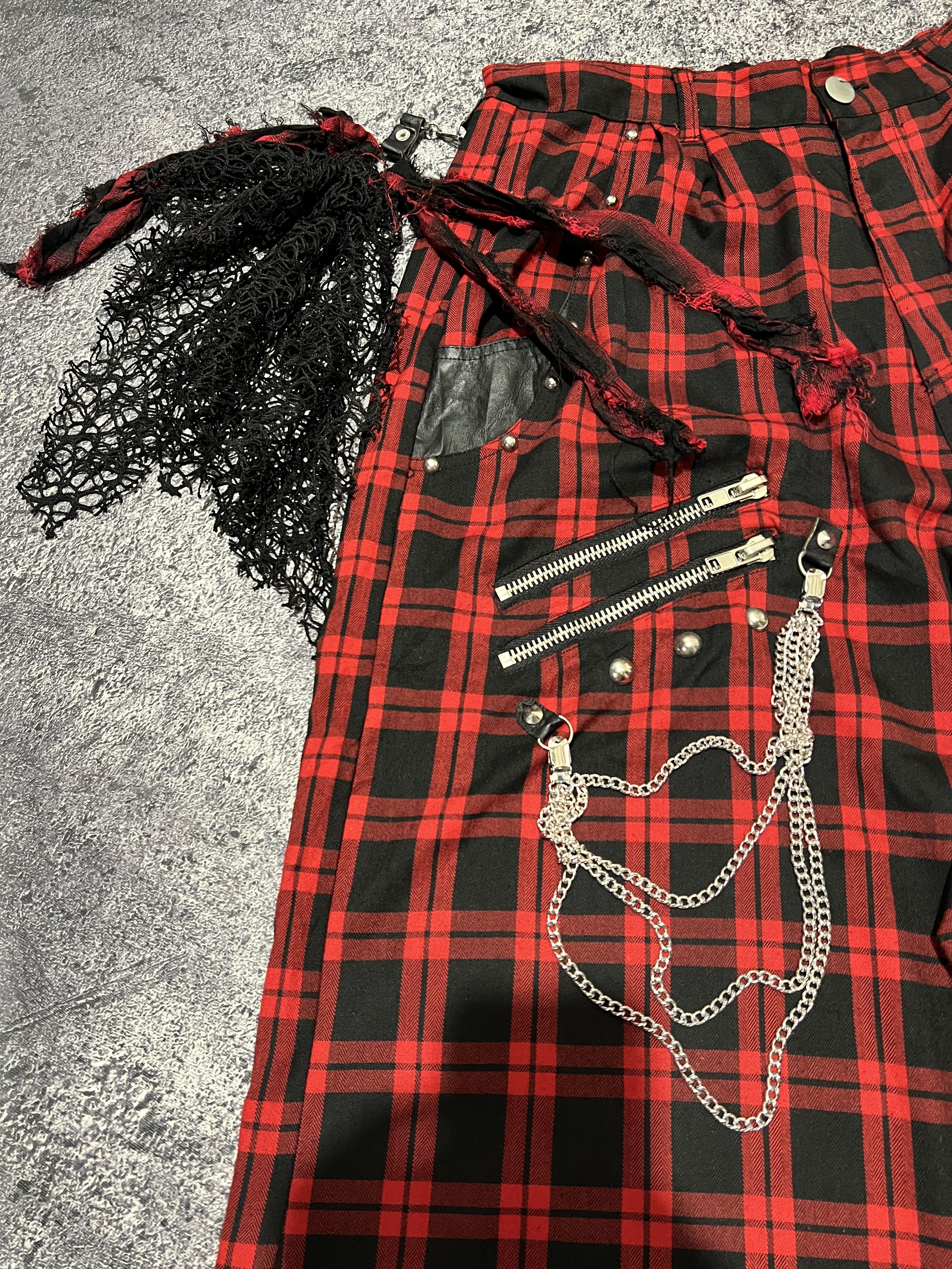 Japanese Brand 2000s Japanese Archive Ifsixwasnine Punk Poem Wide y2k Size US 30 / EU 46 - 4 Thumbnail