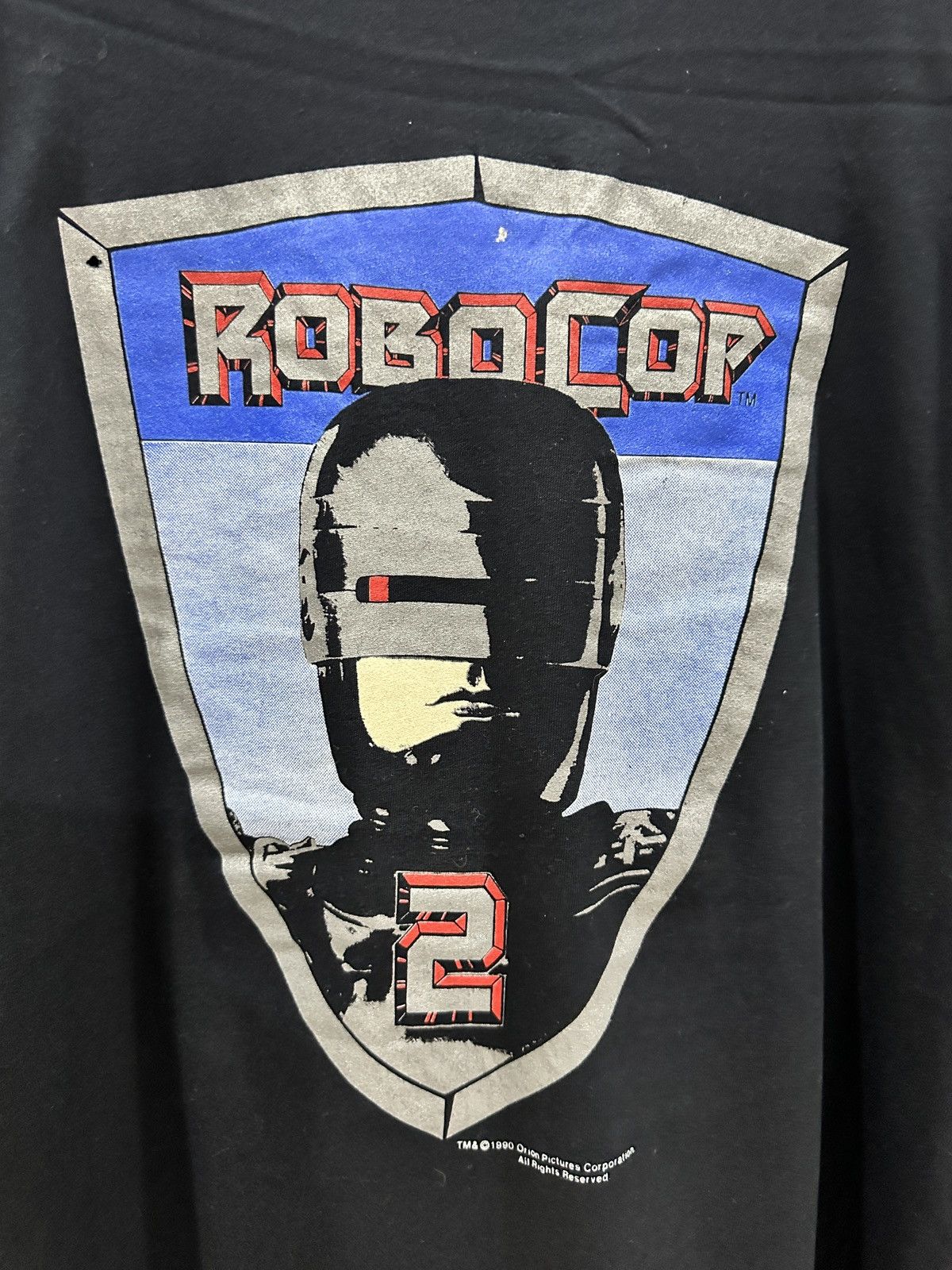 Vintage vintage 1990 ROBOCOP big logo movie film promo t-shirts Size US XL / EU 56 / 4 - 3 Thumbnail