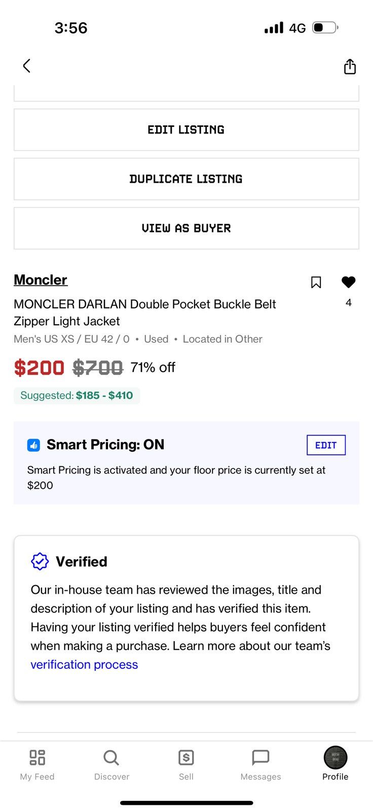Moncler MONCLER DARLAN Double Pocket Buckle Belt Zipper Light Jacket Size US XS / EU 42 / 0 - 25 Thumbnail