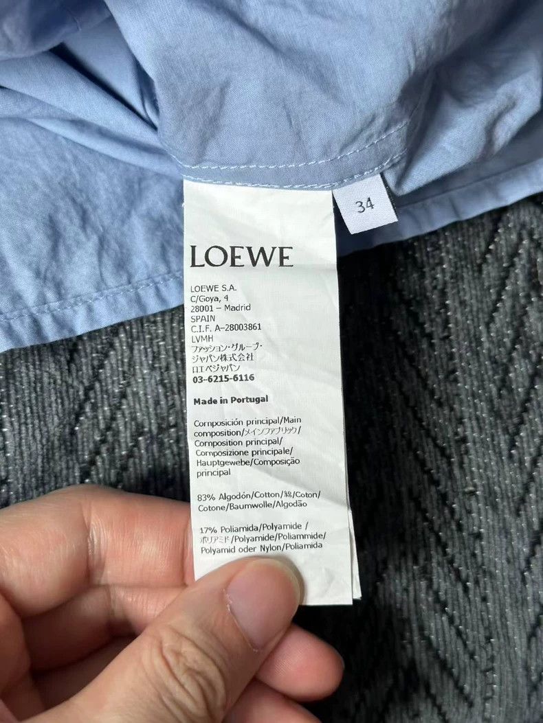Loewe LOEWE Sky blue pocket logo short sleeve shirt Size 4XL / US 24-26 - 4 Thumbnail