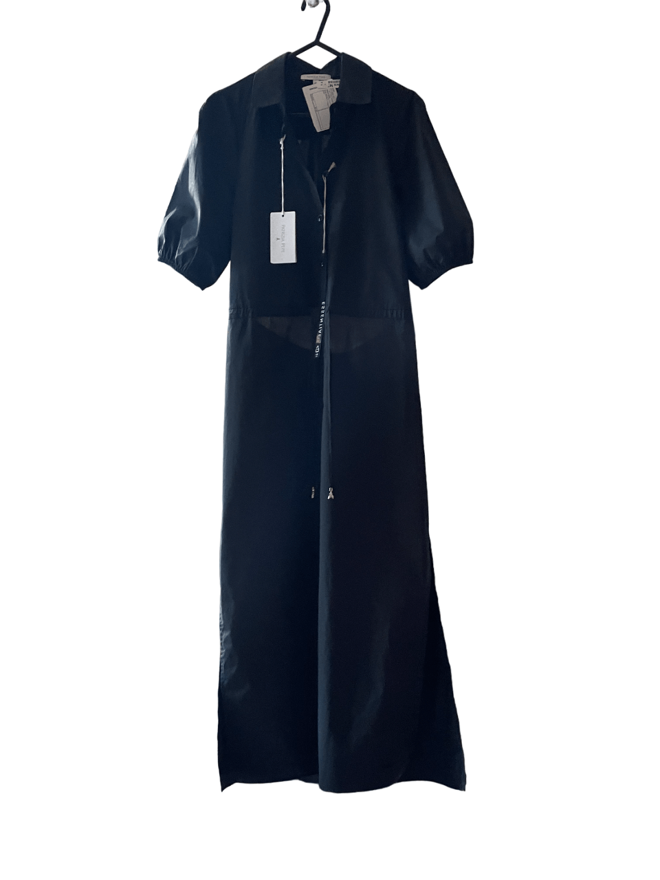 Patrizia Pepe Patrizia Peppe black poplin shirt dress Size S / US 4 / IT 40 - 6 Thumbnail
