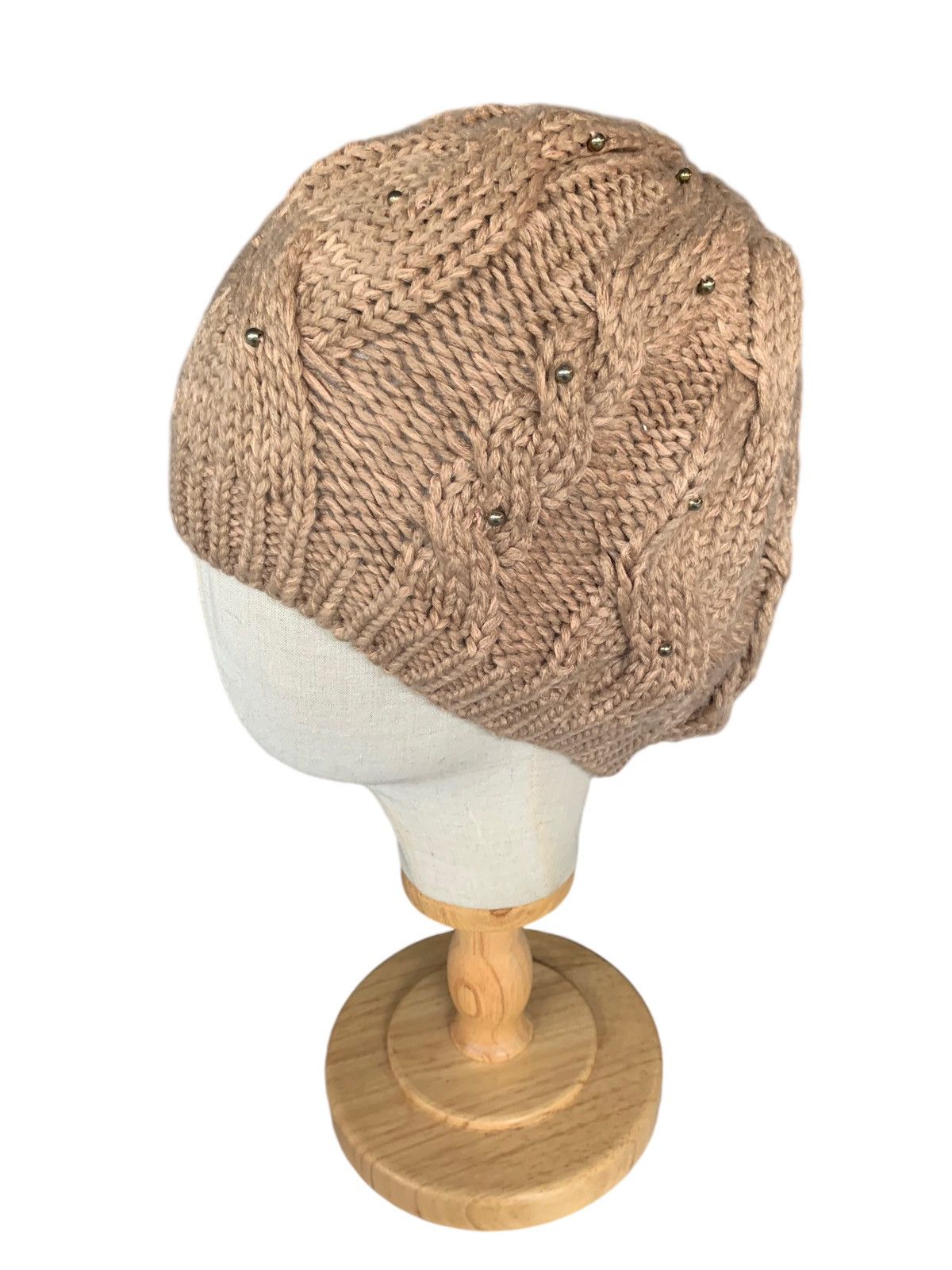 Japanese Brand Rare Crochet Knitted Beanie Hats punk style Size ONE SIZE - 4 Thumbnail