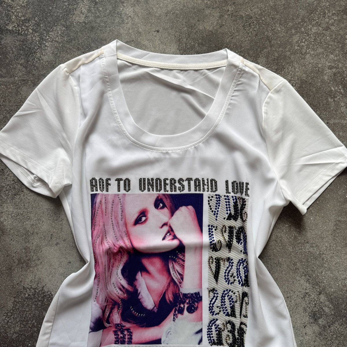 Hysteric Glamour Amazing 2000’s Aesthetic Glamour Girl Print Y2K T-Shirt Size M / US 6-8 / IT 42-44 - 2 Thumbnail