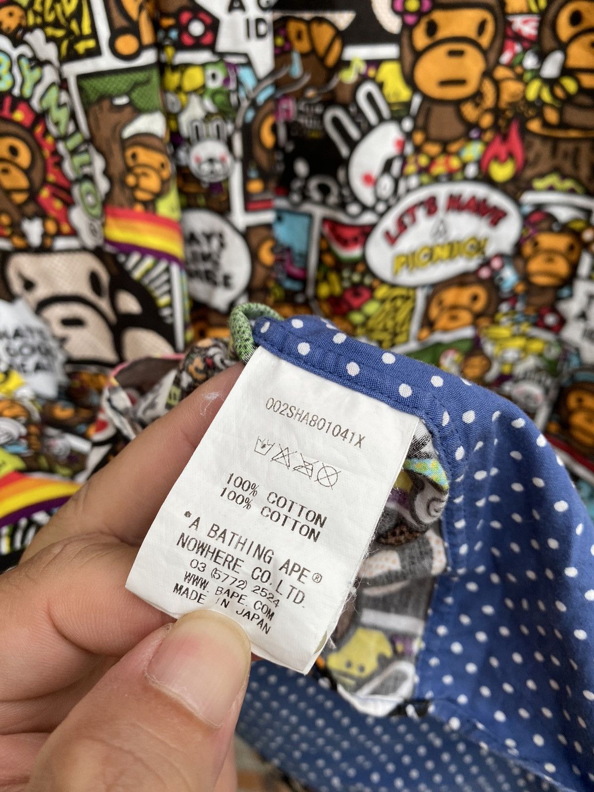 Bape 2008 Bape Baby Milo all logo Size US XL / EU 56 / 4 - 14 Thumbnail
