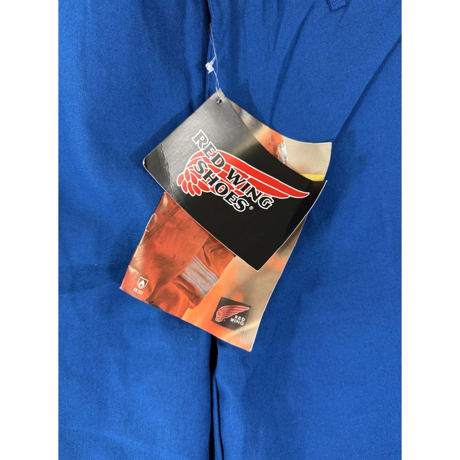 Red Wing VINTAGE? No — Final title: Red Wing Flame Resistant FR Work Wear Pants Men 34X34 Blue Reflective Stripe NWT FR Pants Mens 34x34 Blue Reflective Stripe Size US 34 / EU 50 - 4 Thumbnail