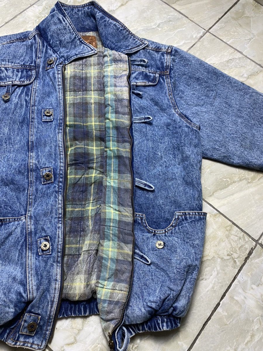 Vintage Selaster Vintage Denim Bomber Jacket Pit22 Size US L / EU 52-54 / 3 - 12 Thumbnail