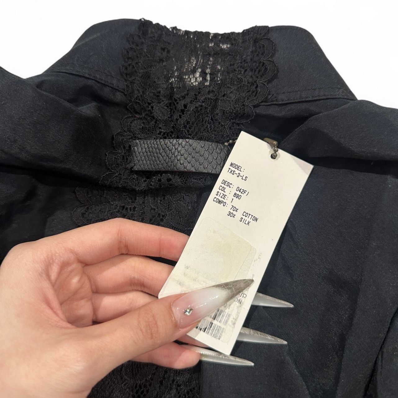 If Six Was Nine If Six Was Nine Black Lace Panel Shirt Size US S / EU 44-46 / 1 - 5 Thumbnail