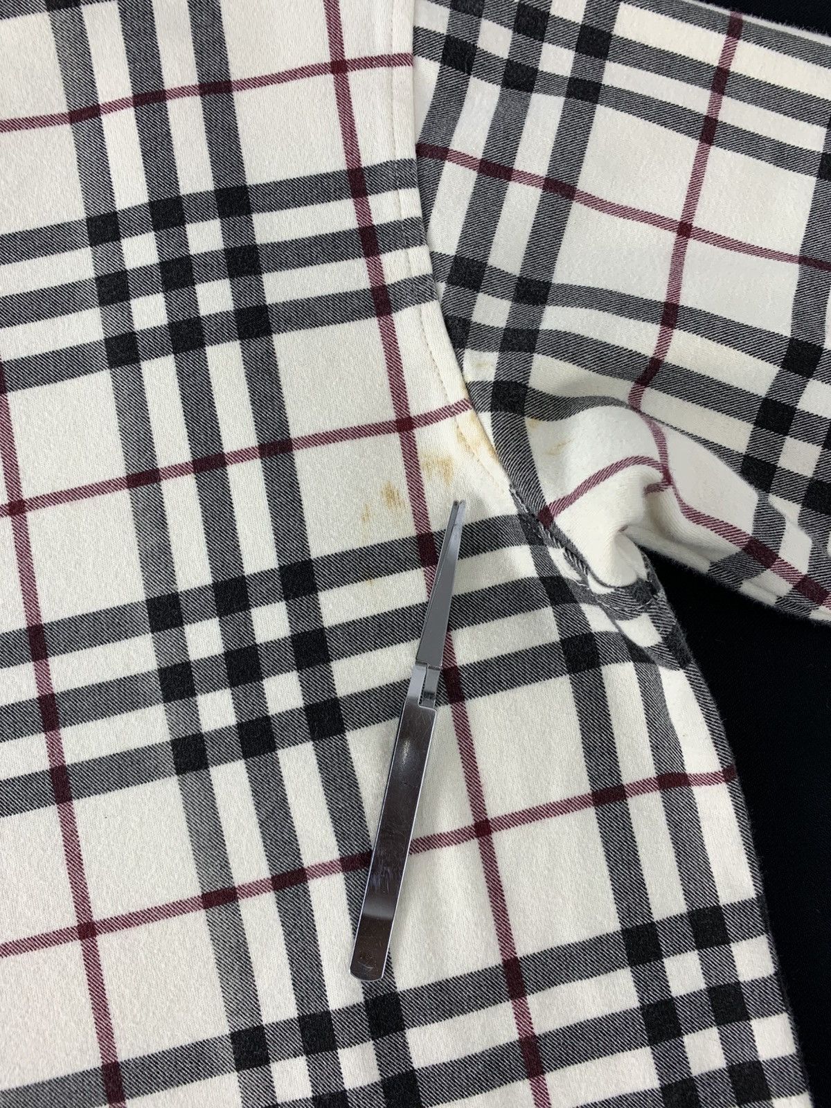 Burberry Burberry London Nova Checked Monogram Longsleeve Pocket Polo Size US M / EU 48-50 / 2 - 11 Thumbnail