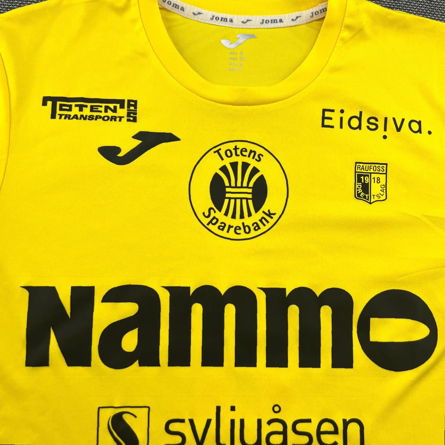 Joma Joma Shirt Raufoss 2022 2023 Home Sivert Westerlund Mens Football Jersey Small Yellow Short Sleeve Mockup? Size US S / EU 44-46 / 1 - 4 Thumbnail