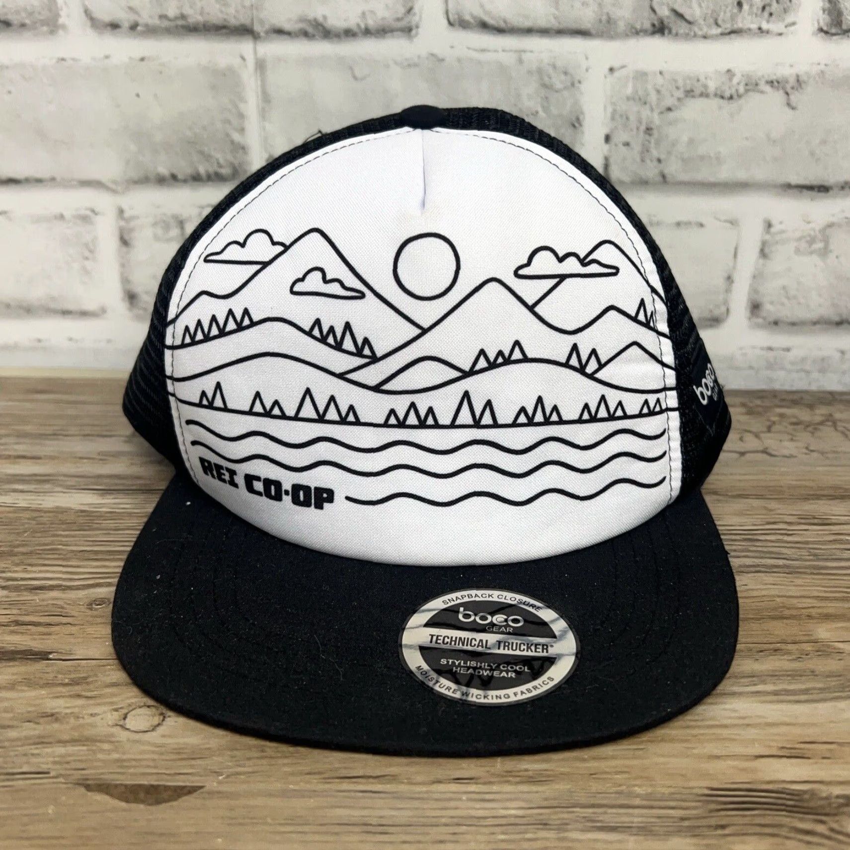 Vintage REI Co-op Hat Men One Size Black Snap Back Mens Size ONE SIZE - 3 Thumbnail