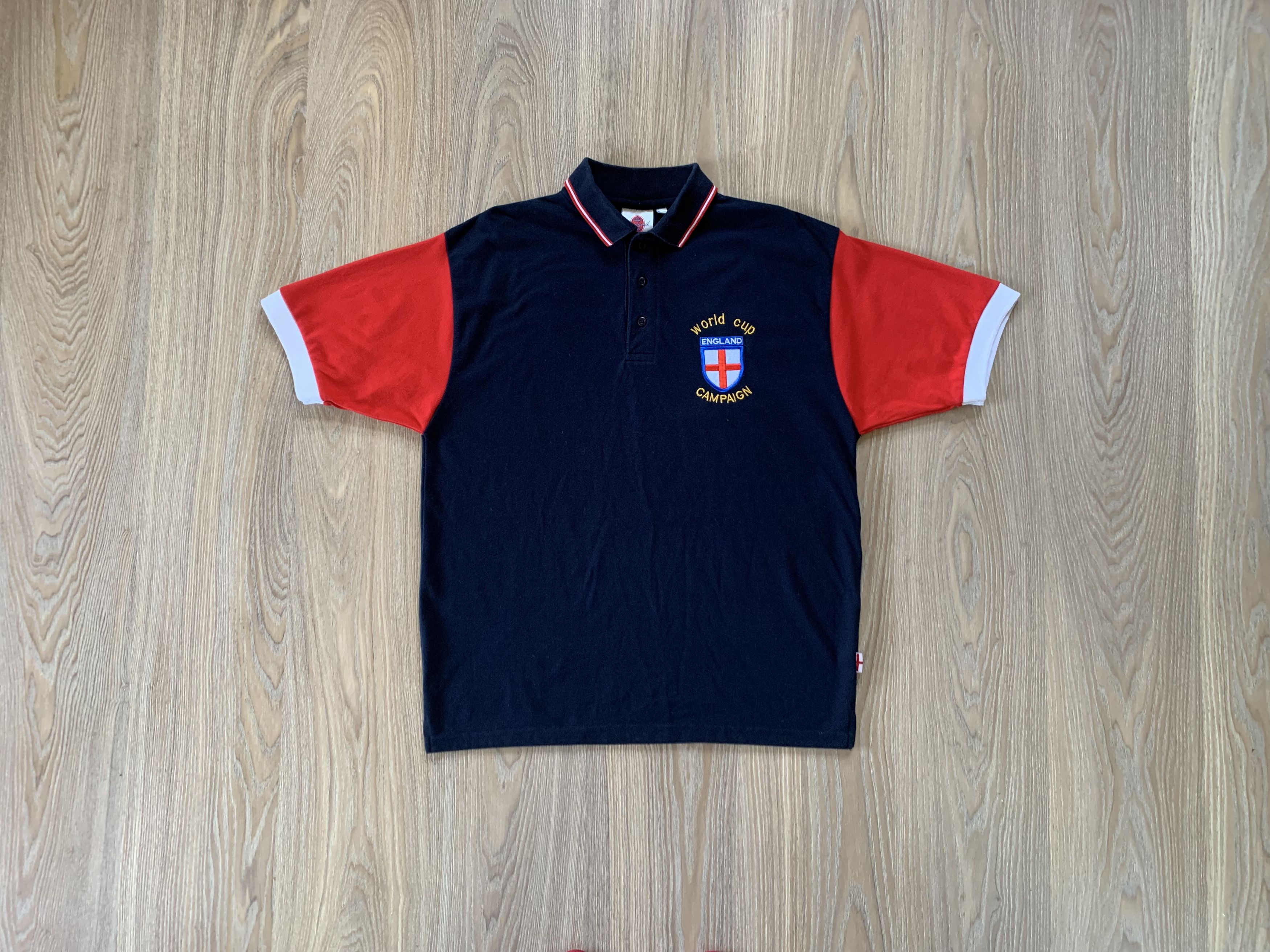 Vintage Rare Vintage England World Cup Campaign Cotton Polo Size US M / EU 48-50 / 2 - 1 Thumbnail