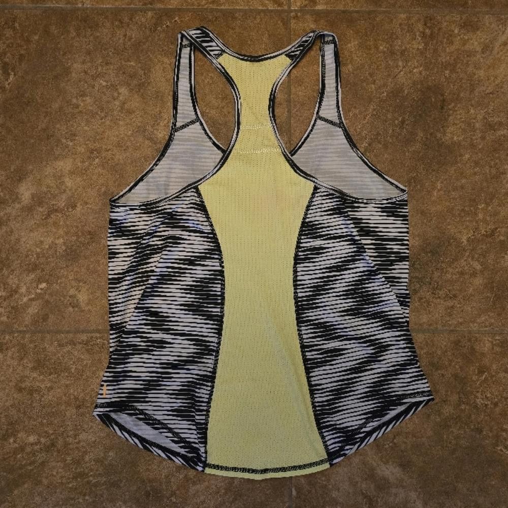 Designer Black White Detailed Lucy Athletic Racerback Size L / US 10 / IT 46 - 2 Thumbnail