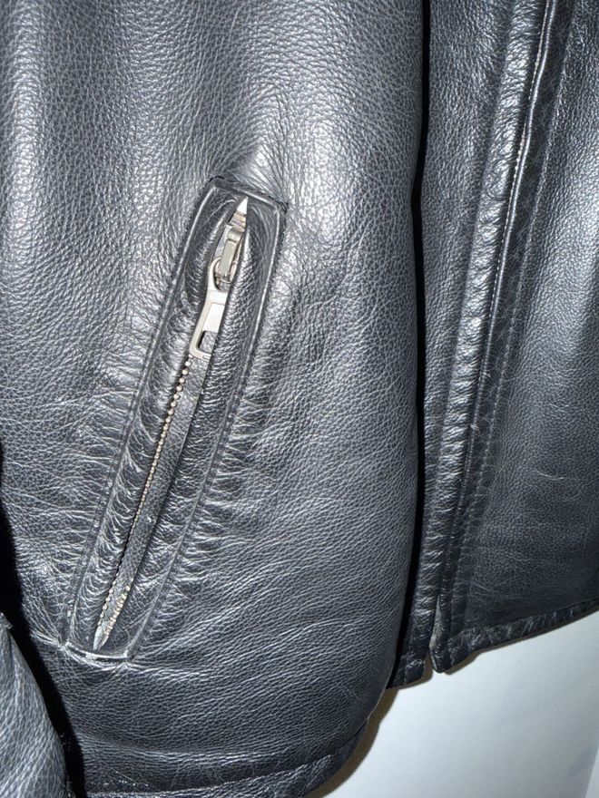 Maison Margiela Leather Cafe Racer Jacket Size US L / EU 52-54 / 3 - 10 Thumbnail