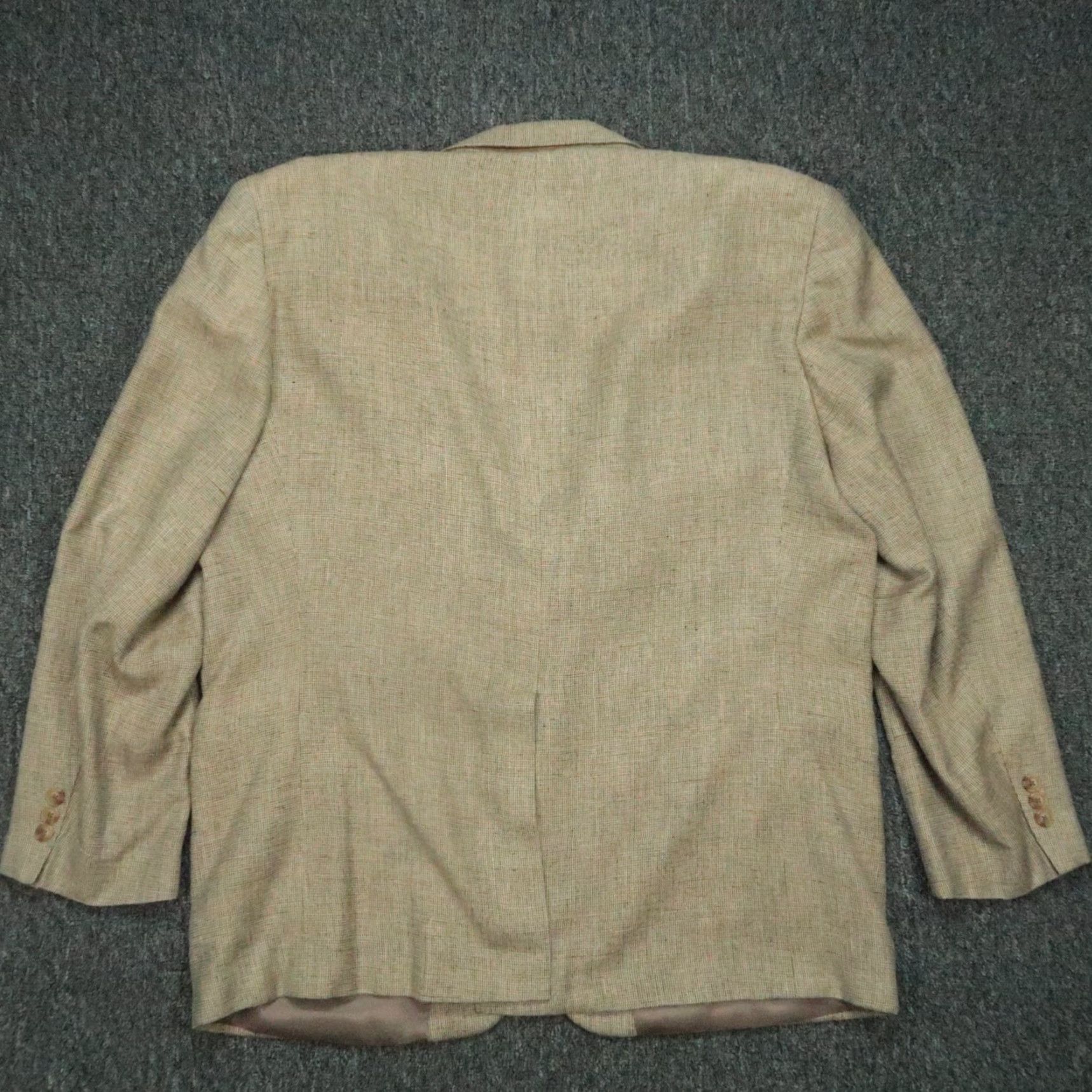 Orvis VINTAGE Orvis Blazer Men 46R Brown Silk 2 Piece Single-Breasted Notch Lapel Size 46R - 7 Thumbnail