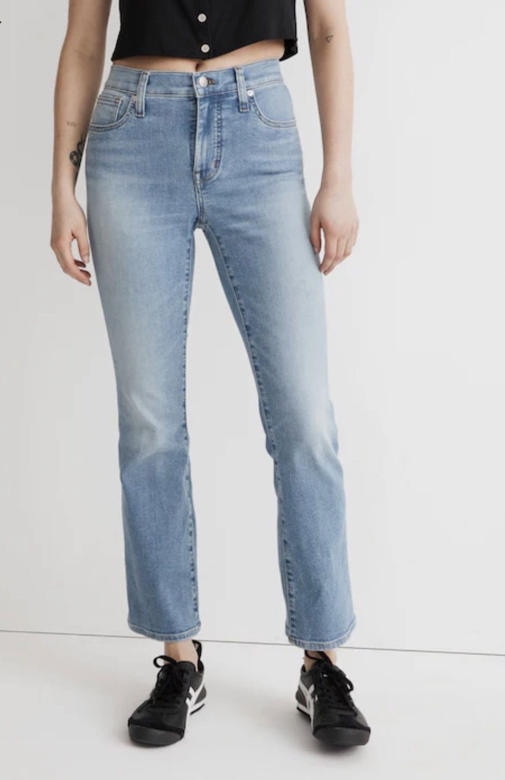 Madewell Madewell Mid-Rise Kick Out Jeans Size 28" / US 6 / IT 42 - 2 Thumbnail