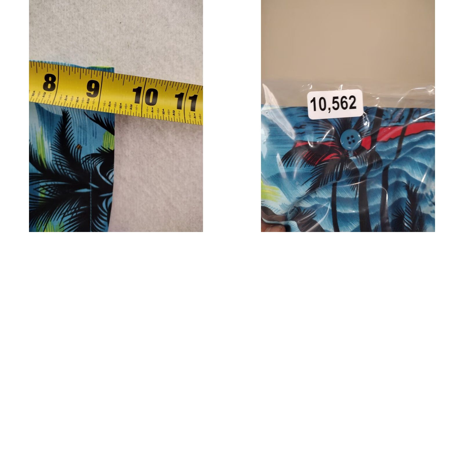 Vintage La Leela Blue Hawaiian Shirt Mens XL Casual Button-Down w/ Palm Trees, Polyester, Short Sleeve, Patterned, 60s-90s Aloha Beach Theme, Regular Fit Size US XL / EU 56 / 4 - 9 Thumbnail