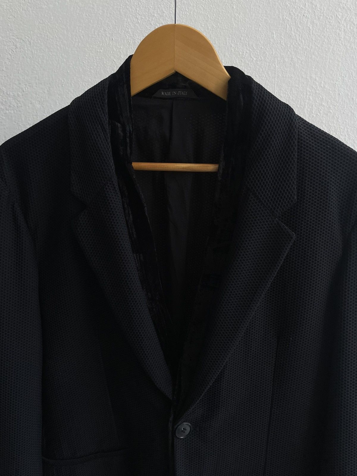 Giorgio Armani Giorgio Armani Single Breasted Knit Blazzer Size 48R - 3 Thumbnail