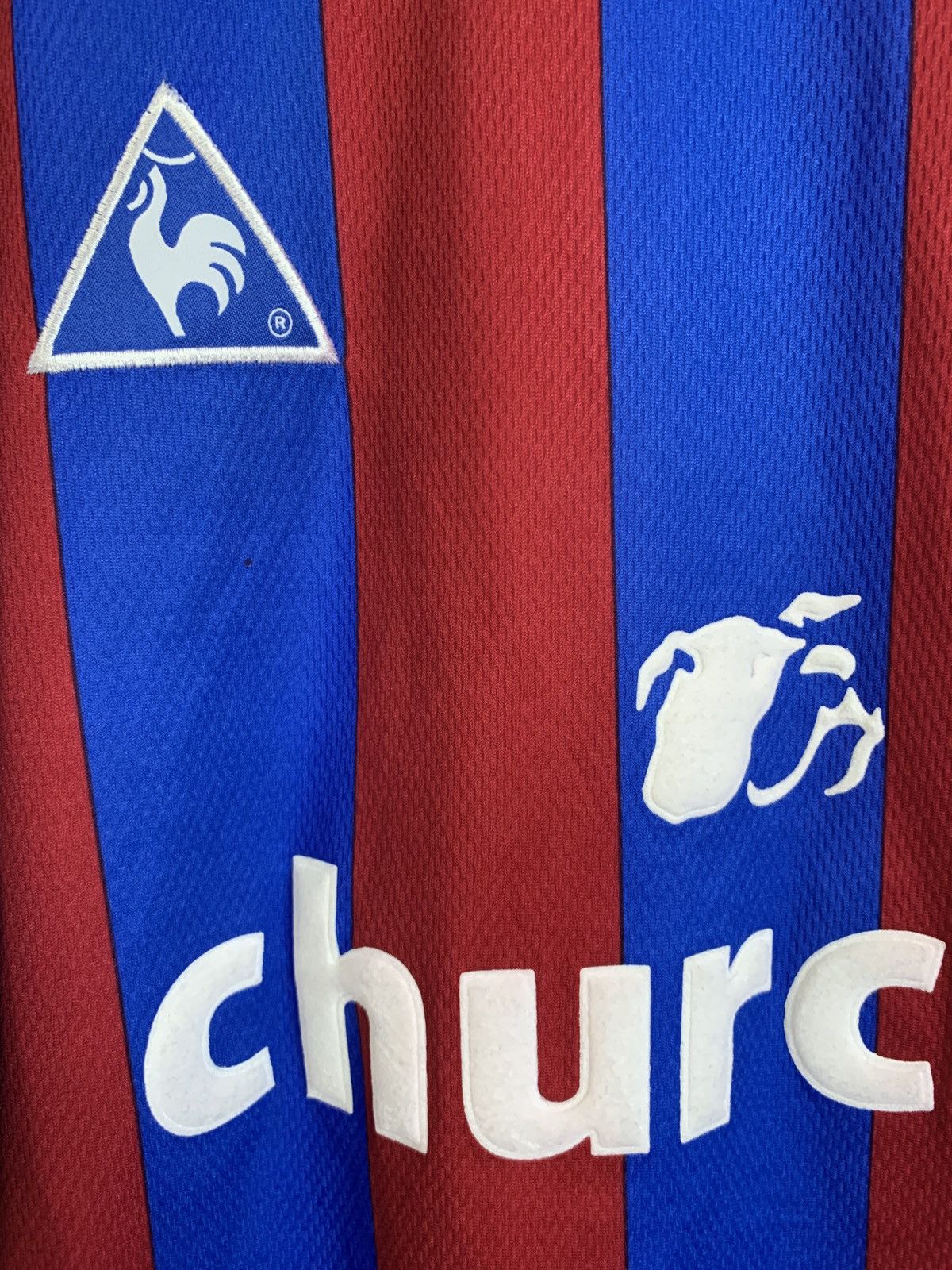 Le Coq Sportif Crystal Palace Home Football Shirt Vintage Le Coq Sportif Size US XXL / EU 58 / 5 - 4 Thumbnail