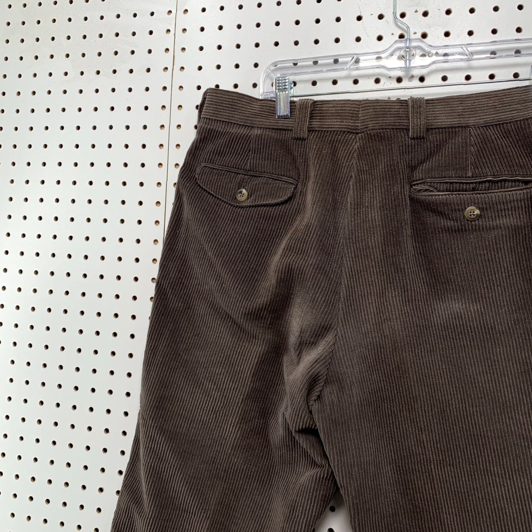Vintage VINTAGE L.L.Bean Corduroy Pants Brown Mens 34x28 Straight Leg Chino Cotton 90s Fall/Winter Mens Size US 34 / EU 50 - 7 Thumbnail