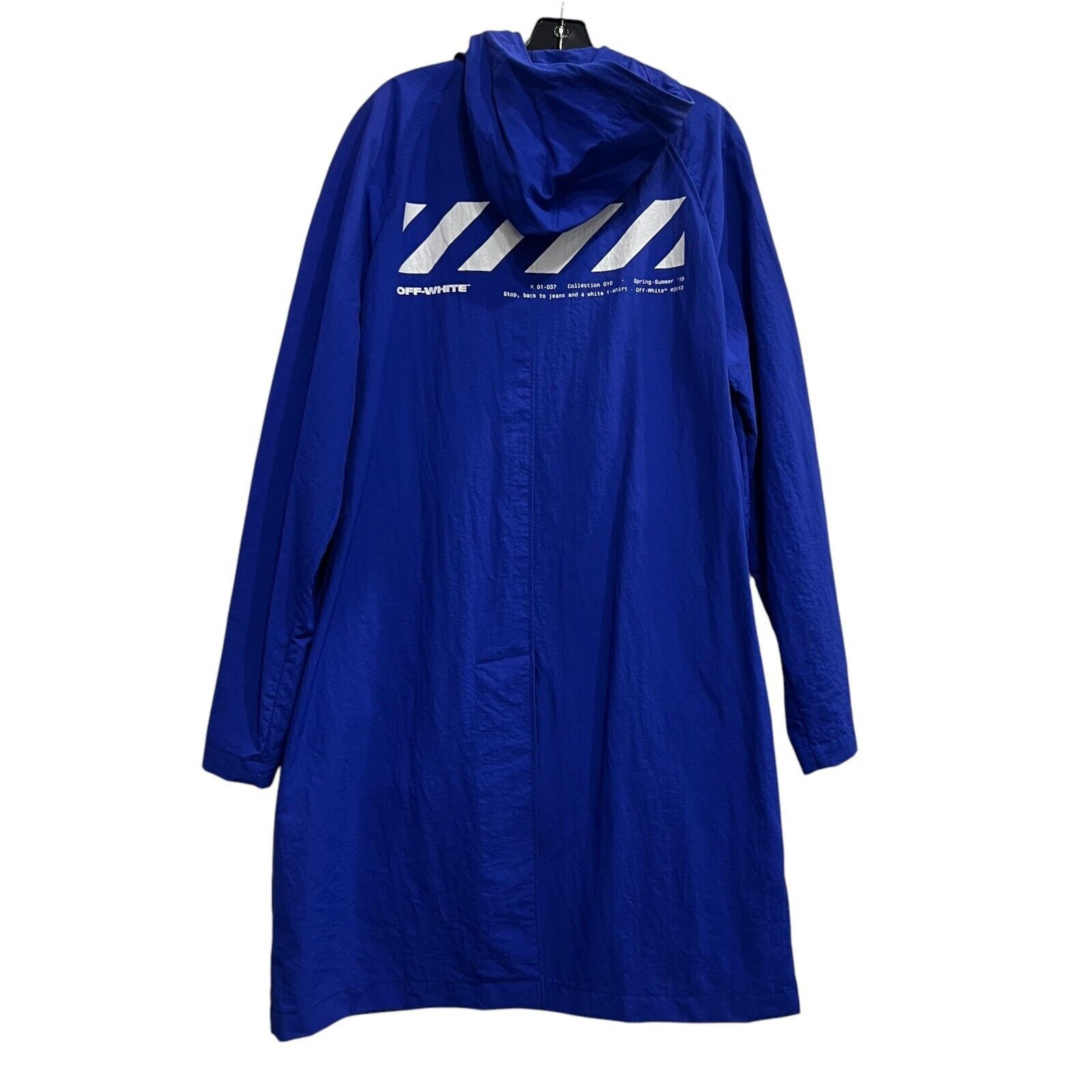 Off-White $1215 NWT Midi Trench Diag Raincoat Jacket Size US XL / EU 56 / 4 - 3 Thumbnail
