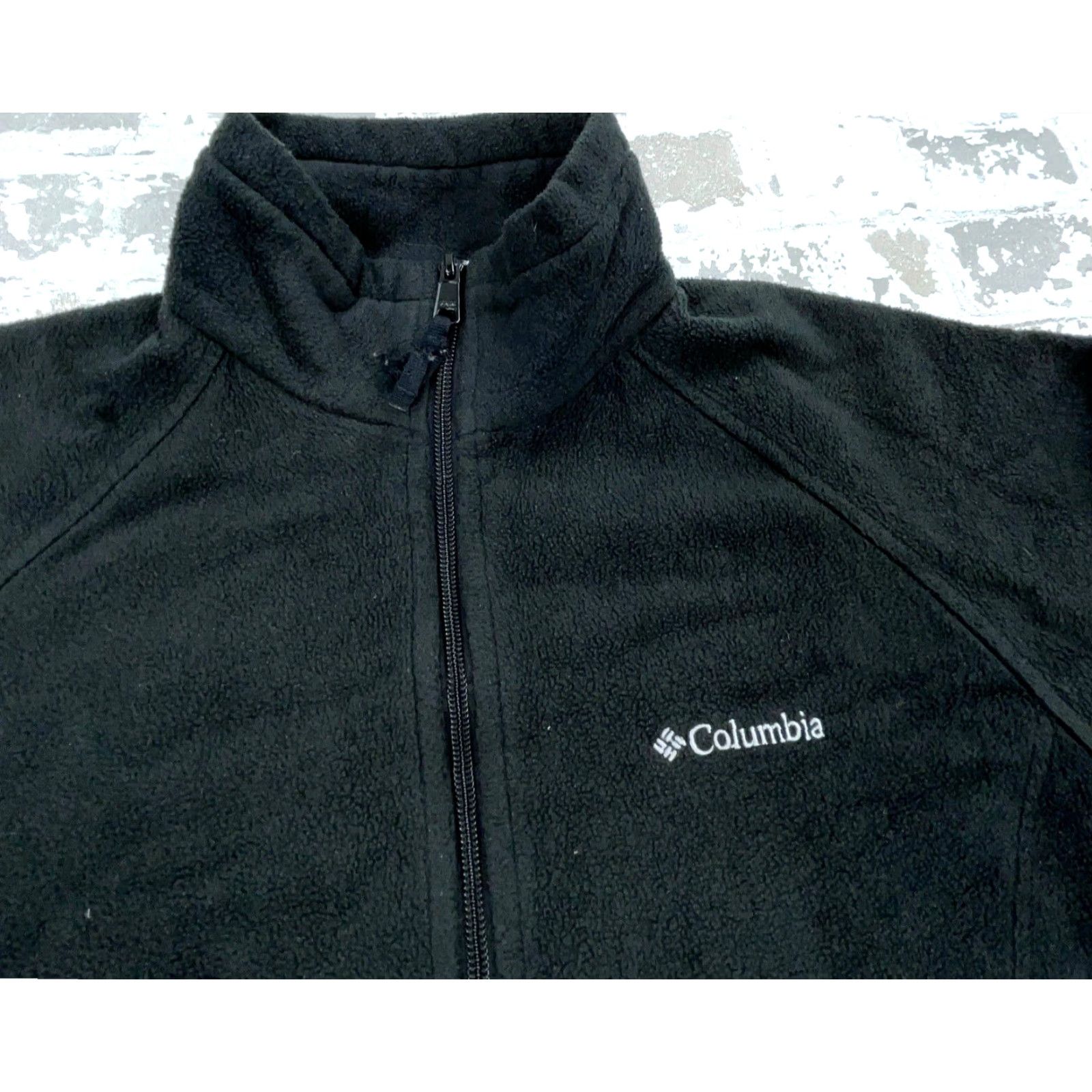 Vintage Columbia Benton Springs Jacket Women Medium Black Fleece Full Zip Size M / US 6-8 / IT 42-44 - 4 Thumbnail