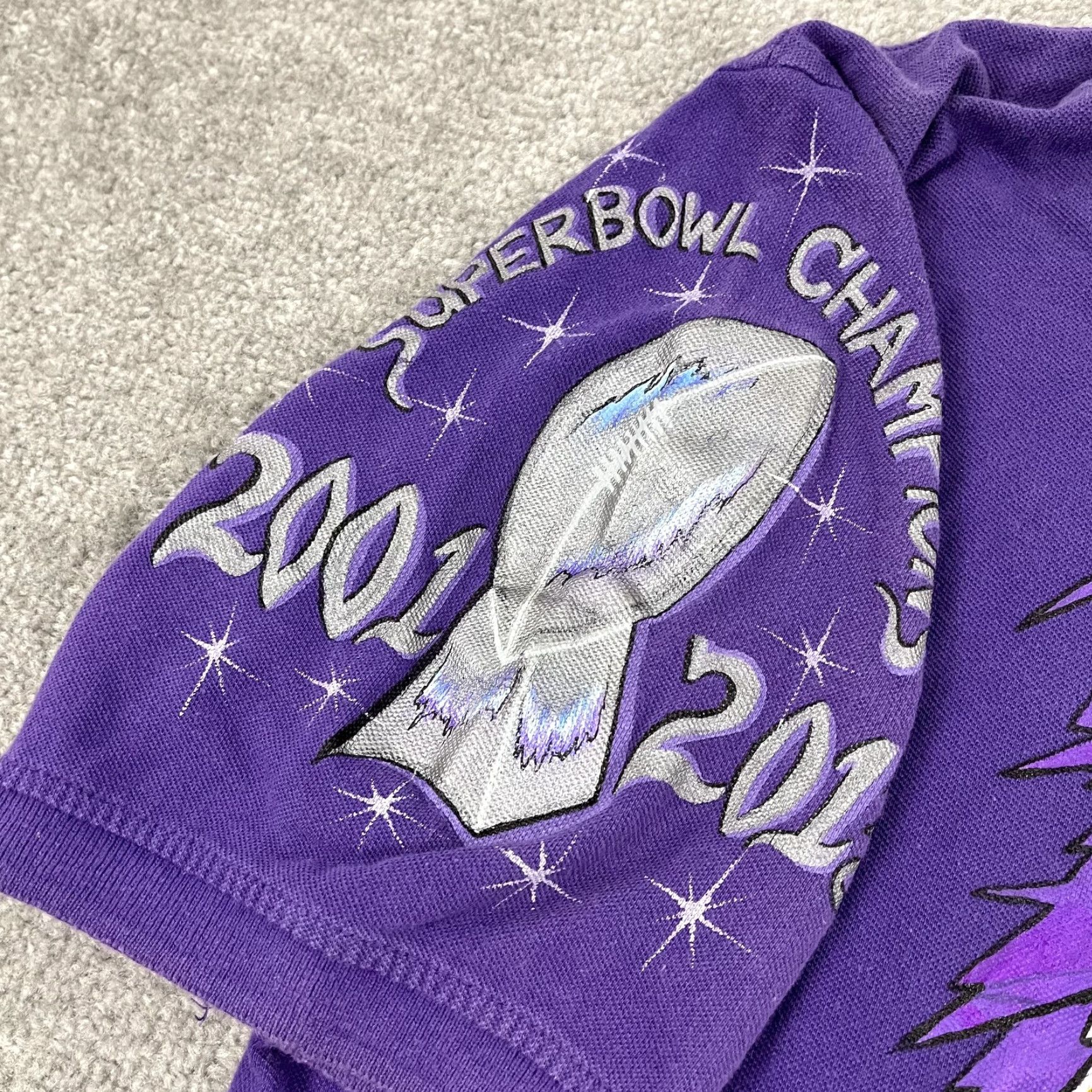 Vintage VINTAGE Baltimore Ravens Polo Shirt Mens 2XL Purple Casual Logo NFL Sports Size US XXL / EU 58 / 5 - 3 Thumbnail