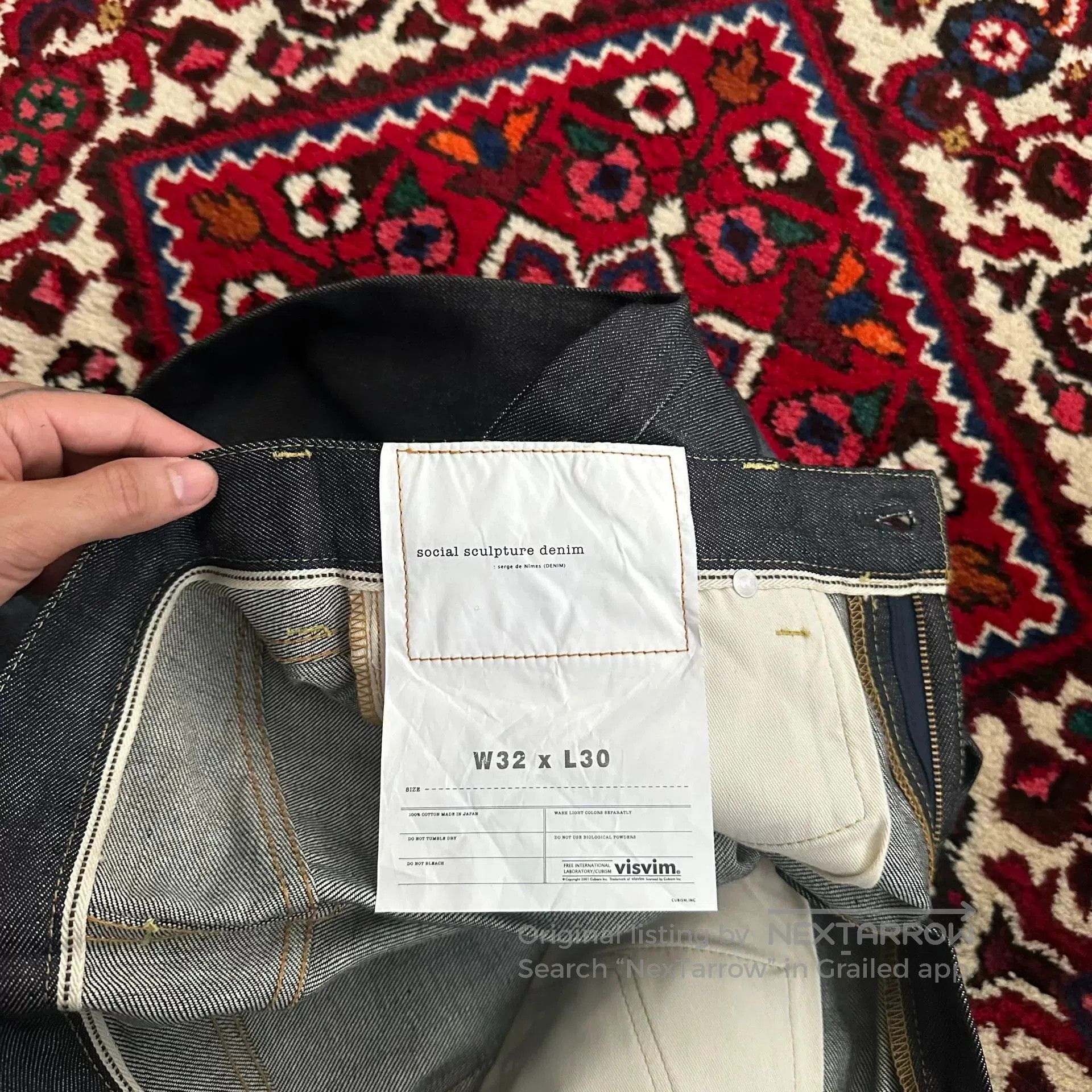 Visvim visvim 17aw 04nw Raw Denim Jeans W32L30. Size US 32 / EU 48 - 7 Thumbnail
