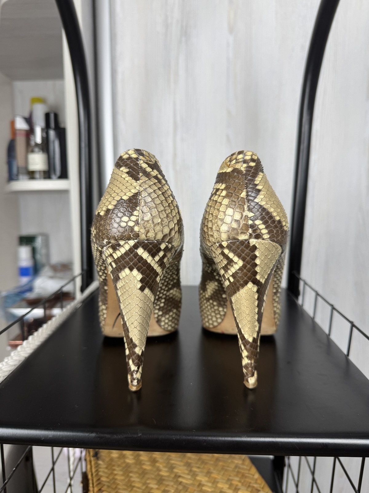 Bally BALLY Python Snake Skin Leather Pump Heels Shoes Size US 9.5 / IT 39.5 - 14 Thumbnail