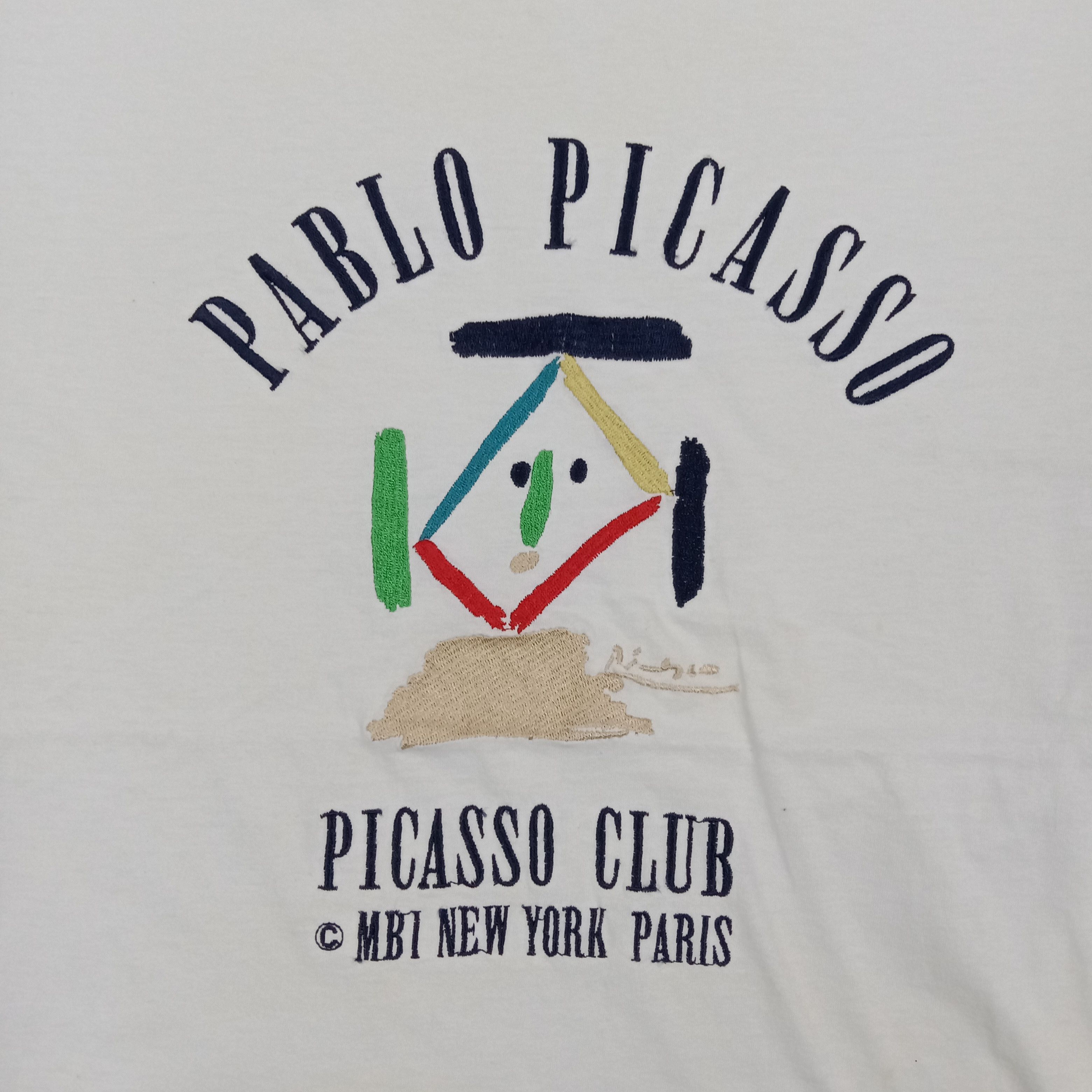 Arts & Science 90's Pablo Picasso Club Art Graphic Tshirt C294N79 Size US M / EU 48-50 / 2 - 2 Thumbnail
