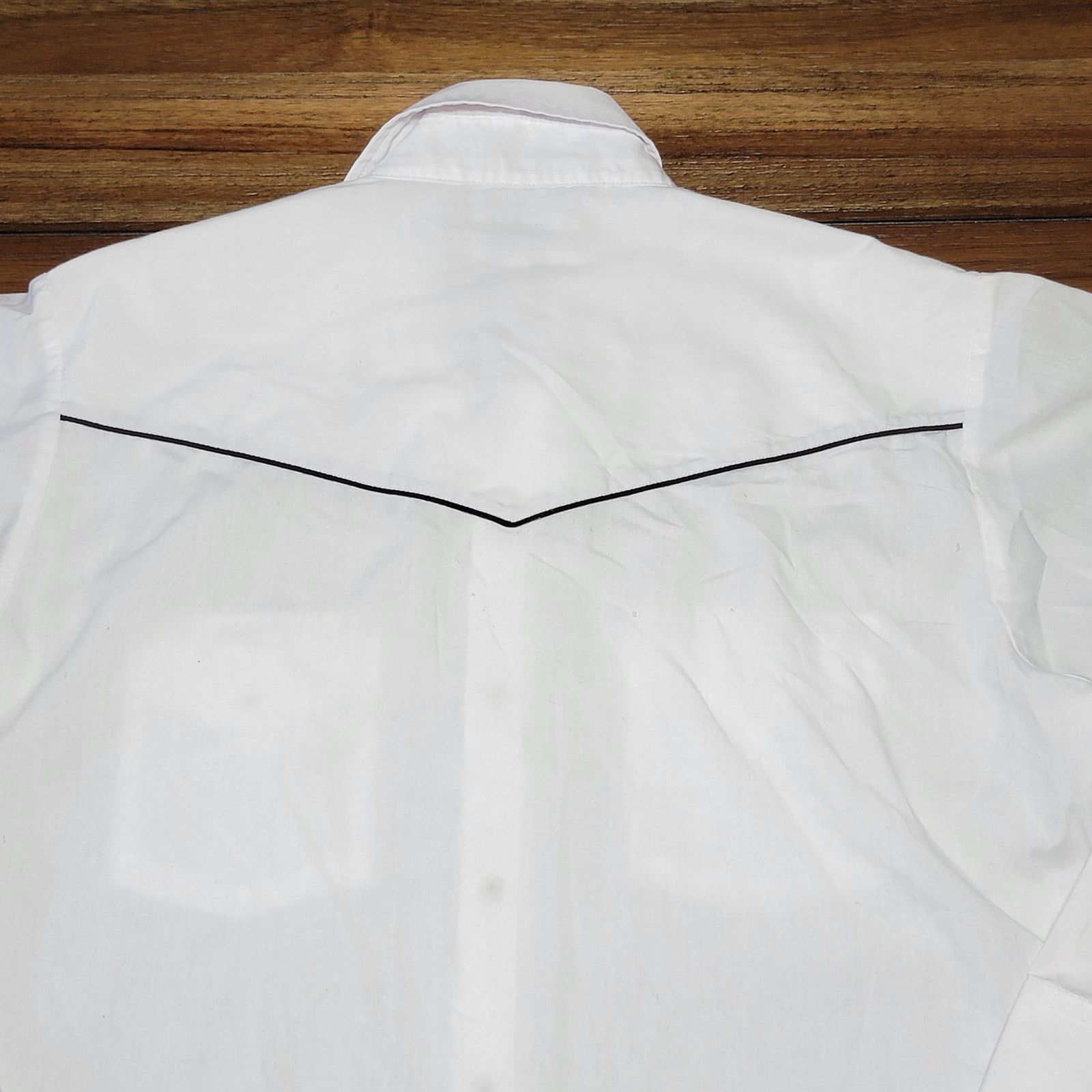 Other Ely Cattleman LS Pearl Snap Western Shirt w/ Black Trim -Med Size US M / EU 48-50 / 2 - 4 Thumbnail