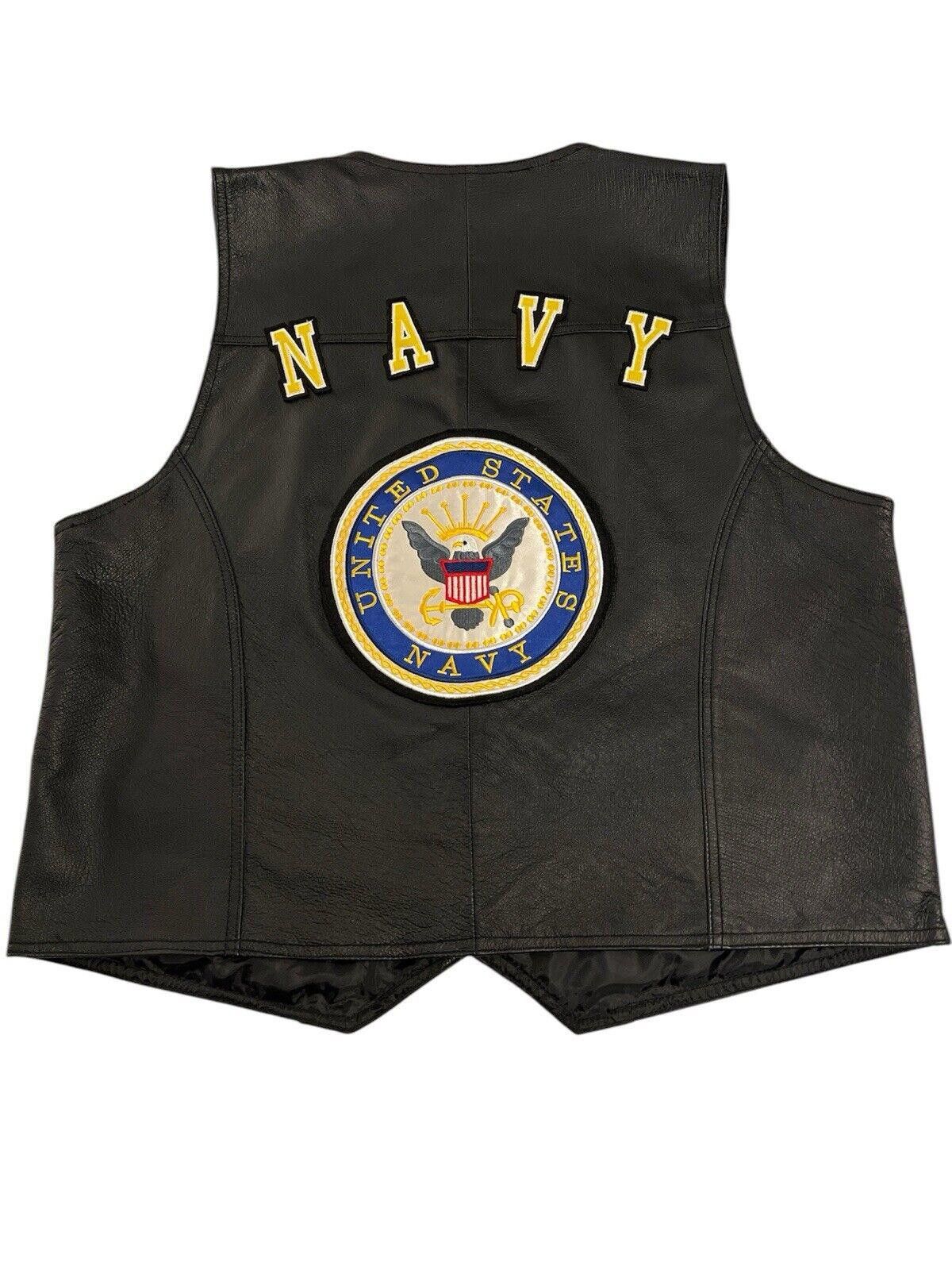 Old Navy USA Leather Navy Vest XXL Size US XXL / EU 58 / 5 - 1 Thumbnail